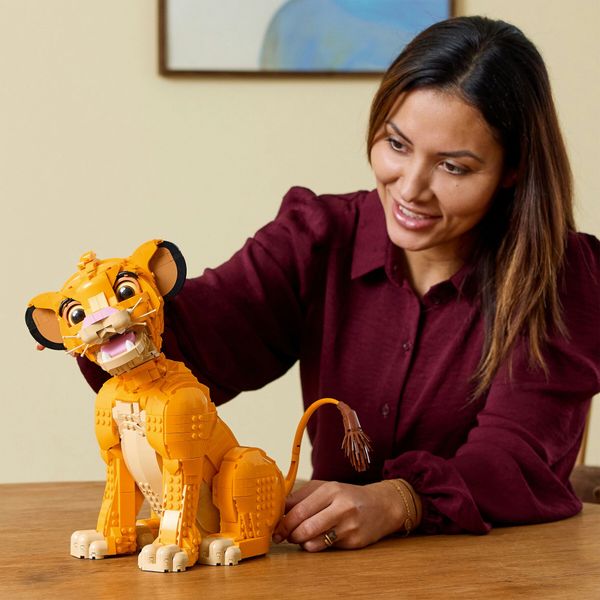 Lego ǀ disney 43247 giovane simba, re leone, modellino da costruire snodabile per adulti da collezione, idea regalo lui o lei - Disney, LEGO