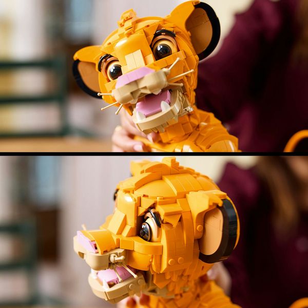 Lego ǀ disney 43247 giovane simba, re leone, modellino da costruire snodabile per adulti da collezione, idea regalo lui o lei - Disney, LEGO