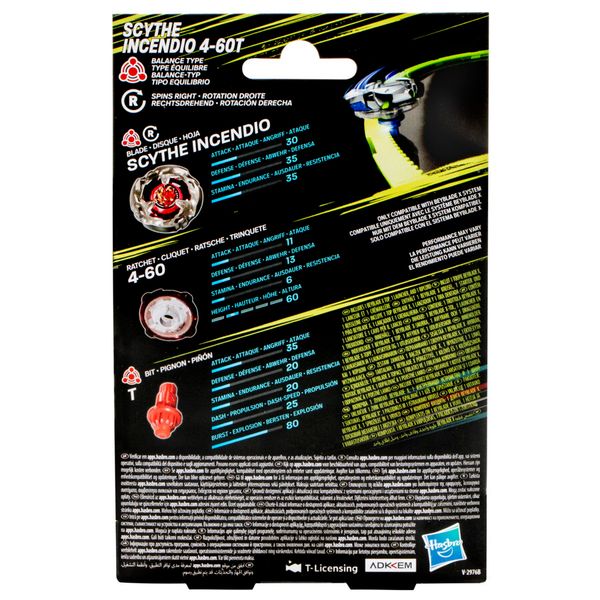 Hasbro beyblade x, starter pack top, assortimento di 1 trottola e 1 lanciatore - BEYBLADE
