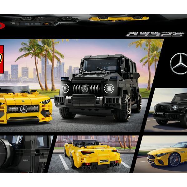 Lego speed champions 76924 mercedes-amg g 63 e mercedes-amg sl 63, 2 macchine giocattolo da costruire, auto per bambini 10+ - LEGO SPEED CHAMPIONS, LEGO