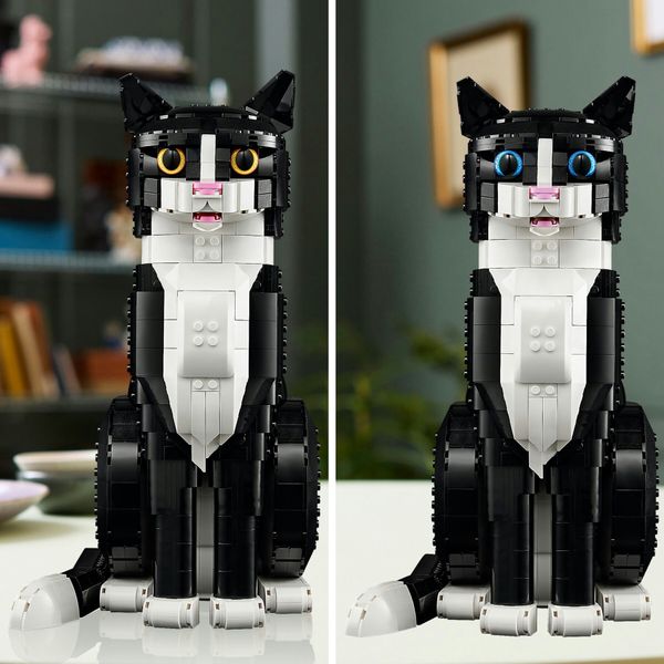Lego ideas 21349 gatto tuxedo, kit di costruzione per adulti da collezione, idea regalo per lui o lei, decorazione per casa - LEGO IDEAS, LEGO