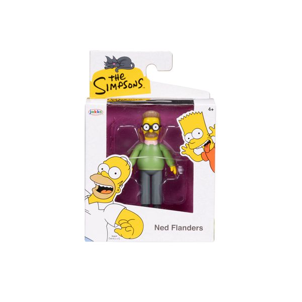 The simpsons - 2.5" in scala assortimento w1 con il commissario clancy winchester - homer - bart - lisa e ned flanders - SIMPSONS