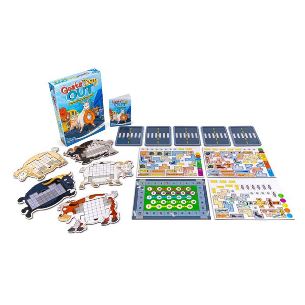 Thinkfun - goat's day out, gioco di strategia, gioco da tavolo, età 8+ anni - THINKFUN