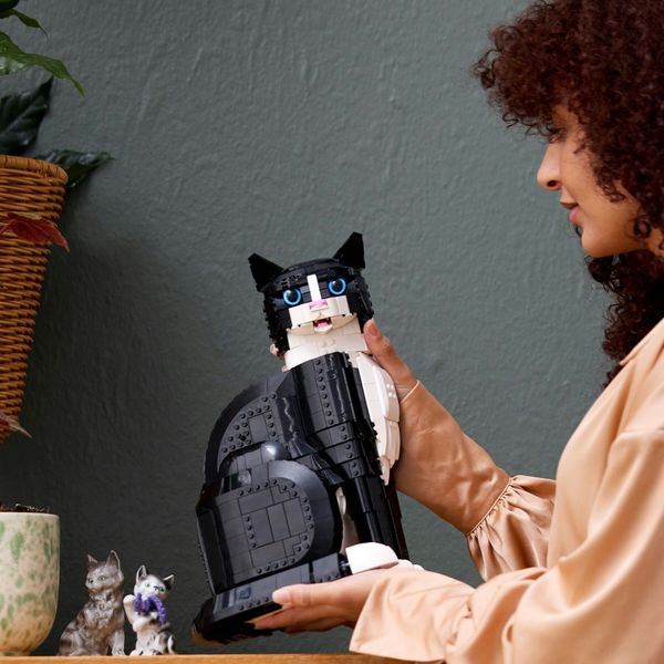 Lego ideas 21349 gatto tuxedo, kit di costruzione per adulti da collezione, idea regalo per lui o lei, decorazione per casa - LEGO IDEAS, LEGO