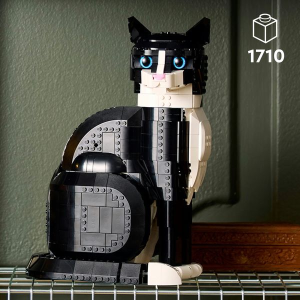 Lego ideas 21349 gatto tuxedo, kit di costruzione per adulti da collezione, idea regalo per lui o lei, decorazione per casa - LEGO IDEAS, LEGO