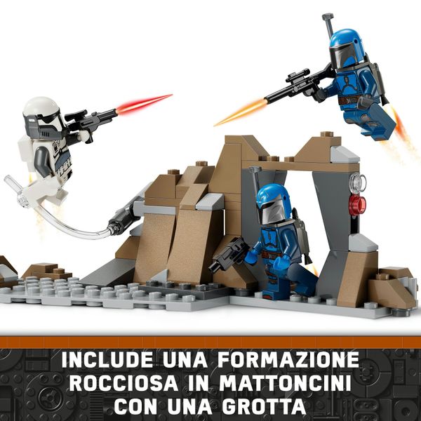Lego star wars 75373 battle pack agguato su mandalore, gioco d'avventura per bambini 6+ con 4 personaggi con armi e jetpack - LEGO® Star Wars™, LEGO, Star Wars