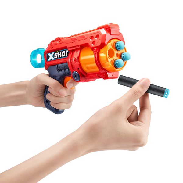 Xshot excel fury 4 blaster 16x freccette in schiuma con tecnologia air pocket - 