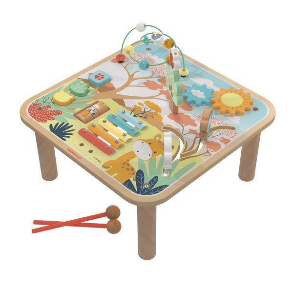 Tavolino multiattività in legno - savana - wood "n" play - WOOD 'N' PLAY