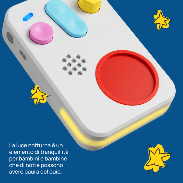 Raccontastorie interattivo faba +, cassa audio con personaggio sonoro fabame - FABA