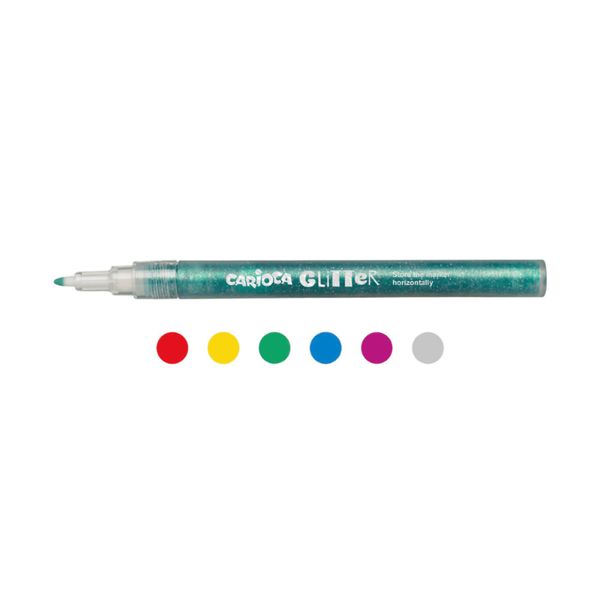 Pennarelli glitter - 6 pz - CARIOCA