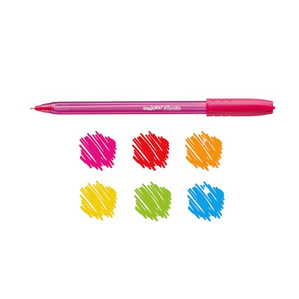 Penne colorate fiorella - 6 pz - CARIOCA
