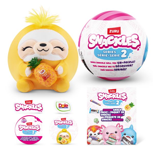 Snackles serie 2 snackle da 12 cm di zuru cuddly squishy comfort - 