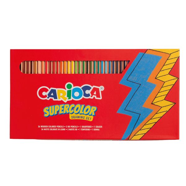 Carioca supercolor drawing set - 40 pz - CARIOCA