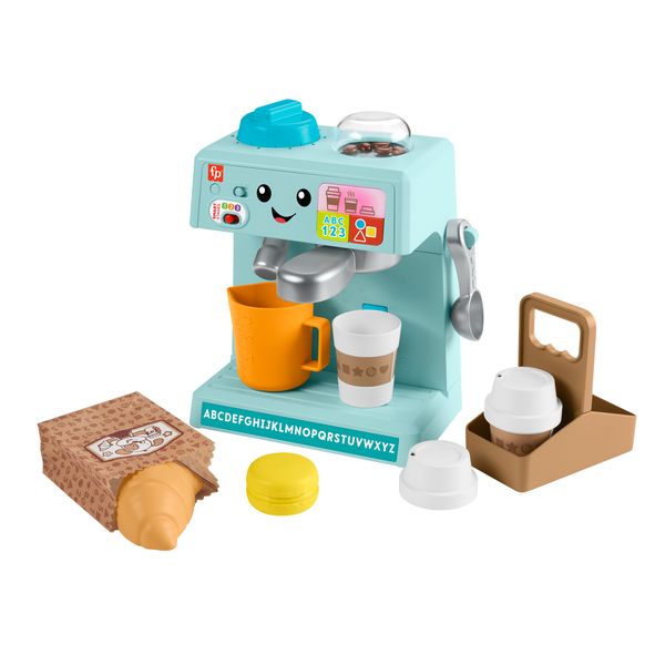 Fisher-price - la mia prima macchinetta del caffè, set smart stages per l'apprendimento con pulsanti, musica e suoni - FISHER-PRICE