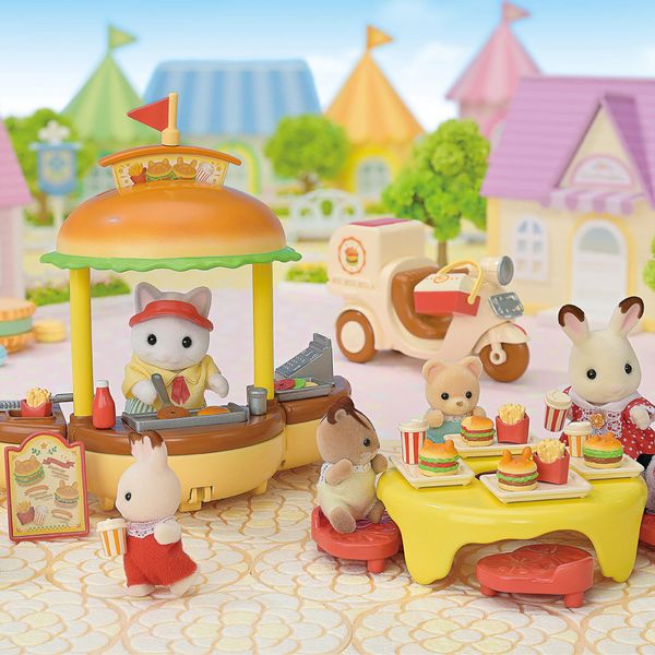 Sylvanian families - parco divertimenti - il chiosco hamburger - SYLVANIAN FAMILIES