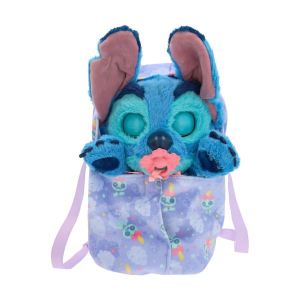 Baby paws stitch, cucciolo interattivo  come il personaggio disney, con suoni, ciuccio e borsetta-copertina - BABY PAWS, Disney Stitch