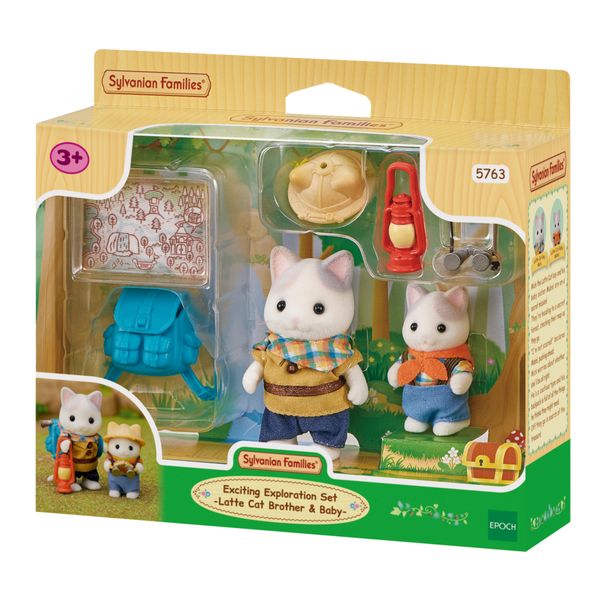 Sylvanian families - vacanze - set esplorazione fratello e bebè gatto latte - SYLVANIAN FAMILIES