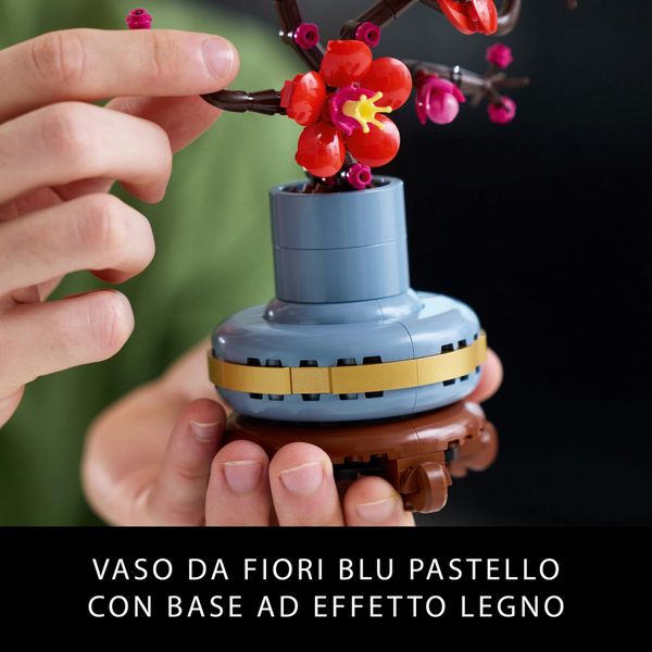 Lego icons 10369 albicocco giapponese, fiore finto artificiale da costruire per adulti, idea regalo per donna, uomo, lei o lui - LEGO ICONS BOTANICAL, LEGO, LEGO ICONS