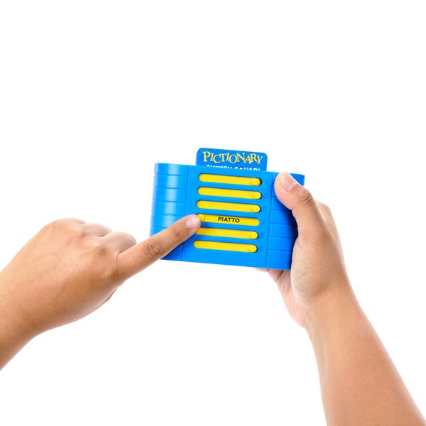Mattel games - pictionary sketch squad, gioco di squadra e disegno cooperativo, con lavagnette, pennarelli e porta indizi, 2-6 giocatori - MATTEL GAMES, PICTIONARY