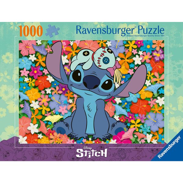 Ravensburger - puzzle stitch, 1000 pezzi, puzzle adulti - Disney, Disney Stitch