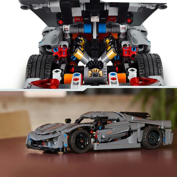 Lego technic 42173 hypercar koenigsegg jesko absolut grigia, modellino di auto da costruire, macchina giocattolo bambini 10+ - LEGO TECHNIC, LEGO