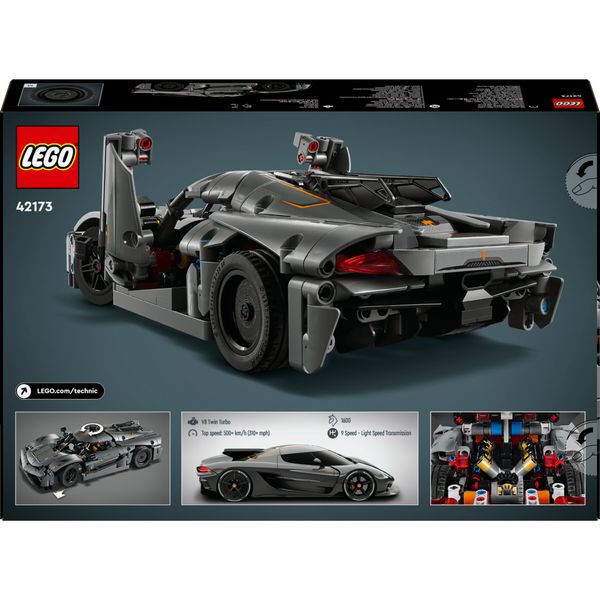 Lego technic 42173 hypercar koenigsegg jesko absolut grigia, modellino di auto da costruire, macchina giocattolo bambini 10+ - LEGO TECHNIC, LEGO