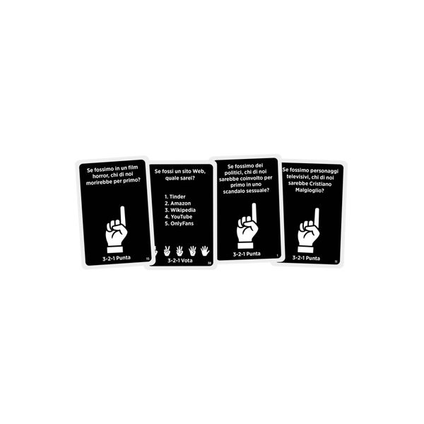 E se fossi..., gioco per adulti con domande divertenti e ridicole, votazione con le dita con carte e ruote - MATTEL GAMES