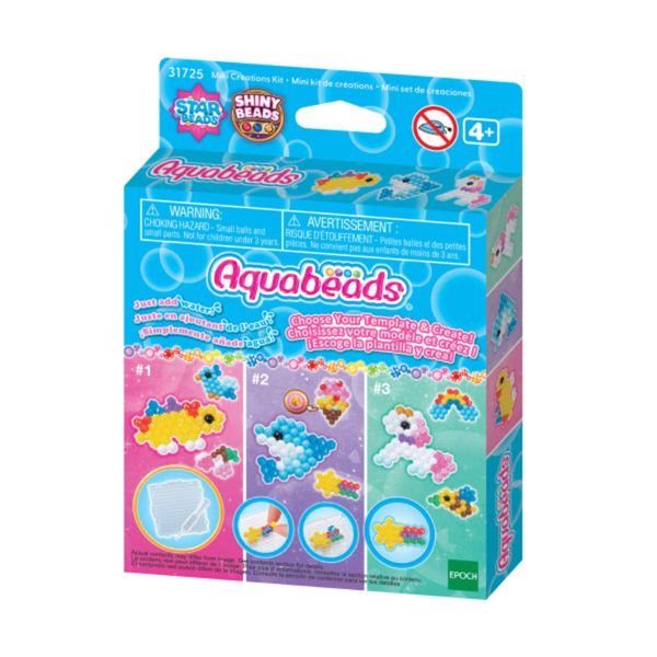 Aquabeads - mini creations kit - set completo con gli accessori per iniziare a giocare - AQUABEADS