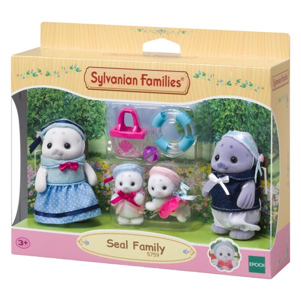 Sylvanian families - famiglia foca - personaggi collezionabili del mondo sf - SYLVANIAN FAMILIES