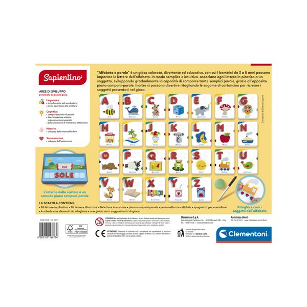 Sapientino - il kit educativo perfetto per insegnare l'alfabeto ai bambini - SAPIENTINO