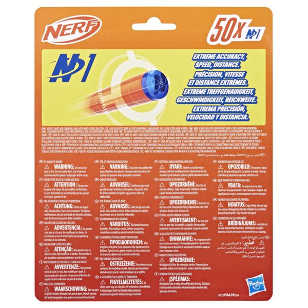 Nerf n-series - dardi nerf n1, confezione da 50 dardi, compatibili solo con blaster nerf n series - NERF
