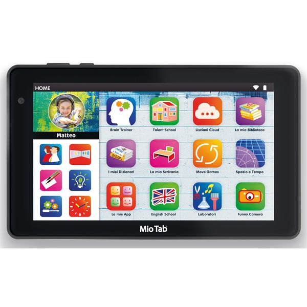 Hi tech educativo mio tab 7'' evolution pro " - tablet mio tab 32 gb con 300+ app educative- android 14 - design slim e bumper in silicone - LISCIANI