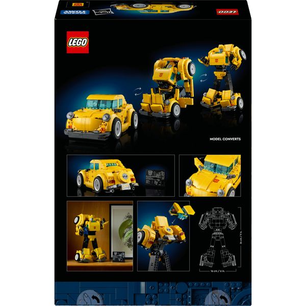 Lego icons 10338 transformers bumblebee action figure da collezione per adulti convertibile in veicolo, regalo per lui o lei - LEGO, LEGO ICONS