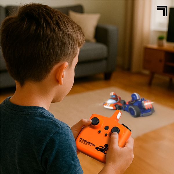 Battaglie rc  team battle racers - auto radiocomandate con luci led, controllo a lungo raggio, e azione multiplayer - Sharper Image