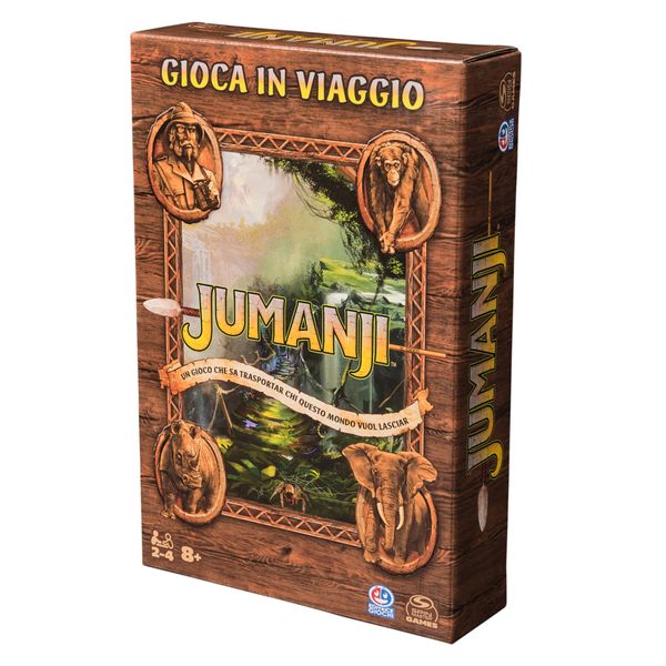 Jumanji gioco da viaggio - avventura epica con messaggi segreti e dadi per sconfiggere il pericolo - SPINMASTER