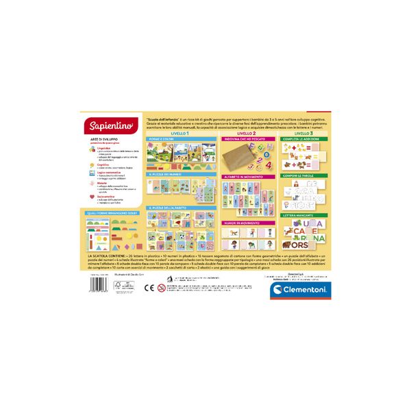Clementoni - sapientino raccolta giochi scuola dell'infanzia - SAPIENTINO