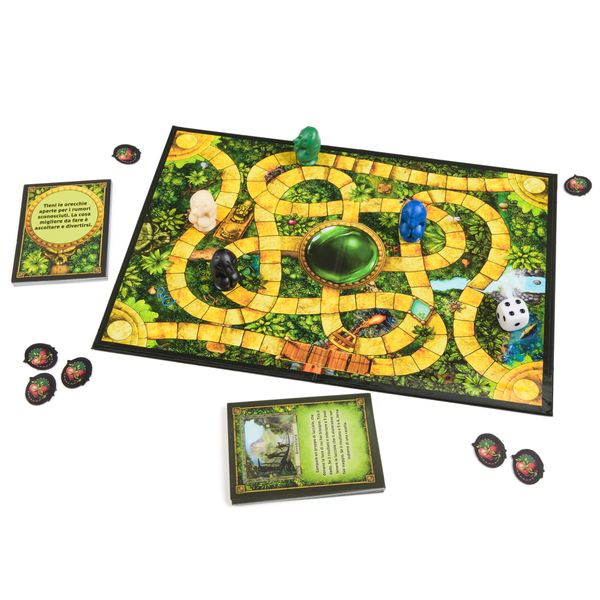 Jumanji gioco da viaggio - avventura epica con messaggi segreti e dadi per sconfiggere il pericolo - SPINMASTER
