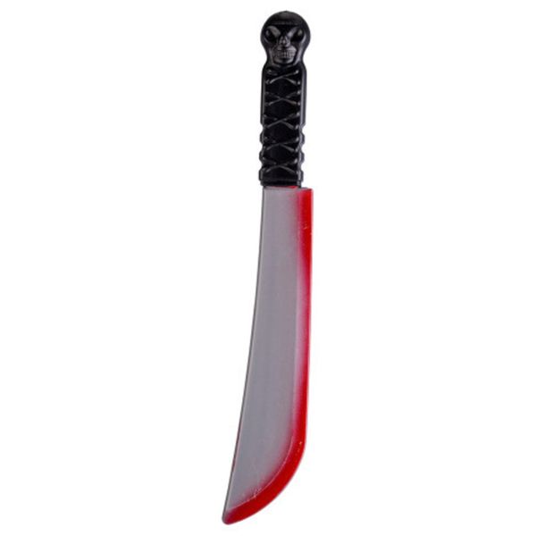 Coltellaccio insanguinato h. 40 cm - accessorio spaventoso per halloween - CARNIVAL TOYS