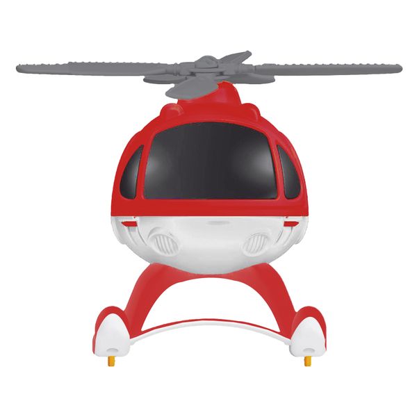 Plan&go helicopter - elicottero giocattolo assortito con ruote ed elica rotante in rosso e bianco - BABY SMILE