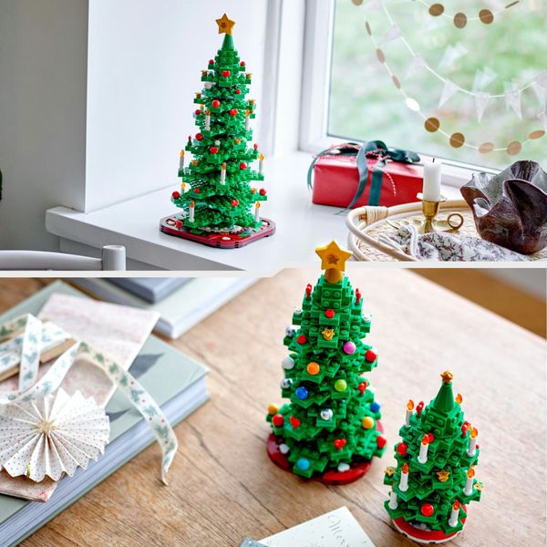 Lego 40573 albero di natale, giocattolo creativo 2 in 1 da costruire, gioco per bambini 12+, decorazione natalizie per la casa - LEGO