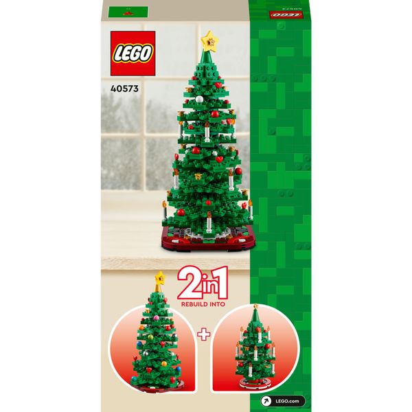 Lego 40573 albero di natale, giocattolo creativo 2 in 1 da costruire, gioco per bambini 12+, decorazione natalizie per la casa - LEGO