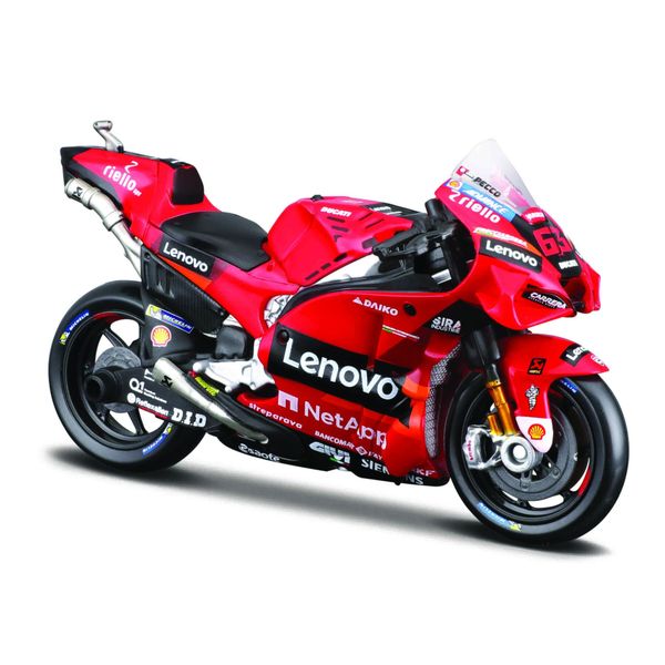 Motogp ducati lenovo con pilota francesco bagnaia #63 - 