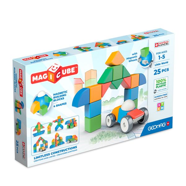 Geomag magicube cubi magnetici per bambini - 25 pezzi - 12 mesi in su - Geomag