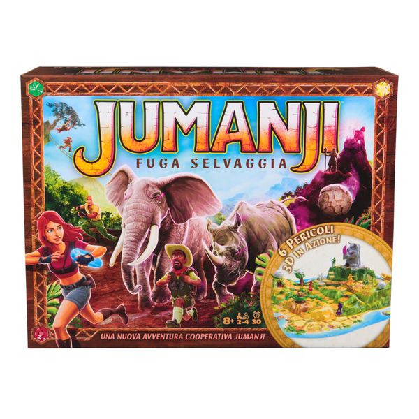 Jumanji: gioco da tavolo 3d cooperativo - raccogli i cristalli magici e sconfiggi draven - 