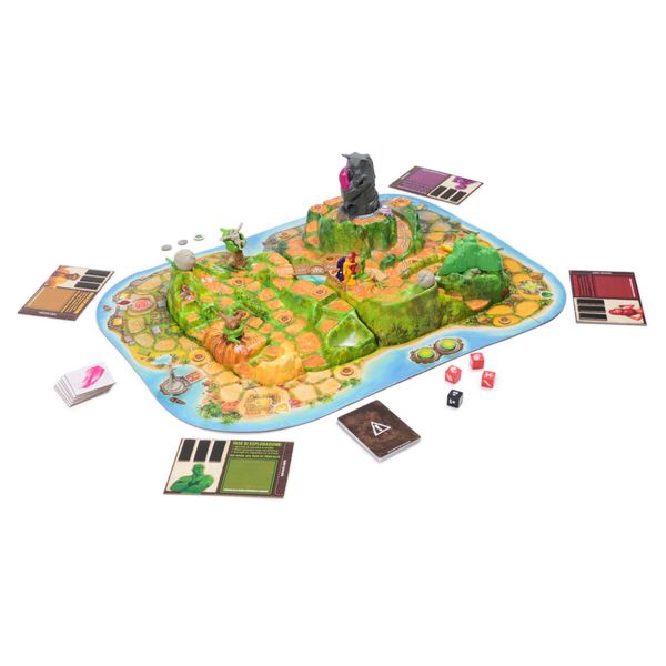 Jumanji: gioco da tavolo 3d cooperativo - raccogli i cristalli magici e sconfiggi draven - SPINMASTER