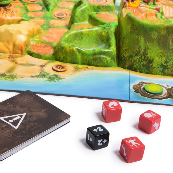 Jumanji: gioco da tavolo 3d cooperativo - raccogli i cristalli magici e sconfiggi draven - SPINMASTER