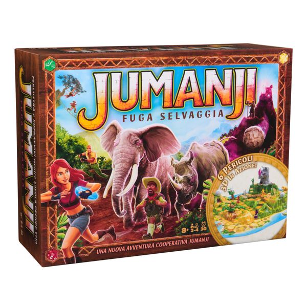 Jumanji: gioco da tavolo 3d cooperativo - raccogli i cristalli magici e sconfiggi draven - SPINMASTER