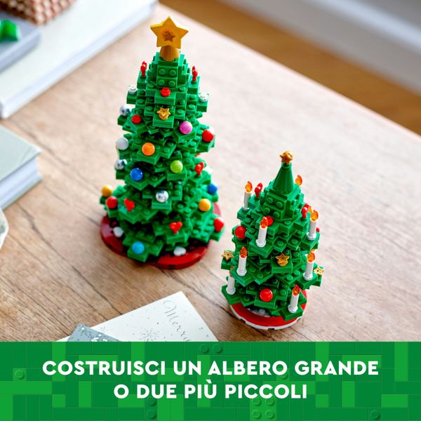 Lego 40573 albero di natale, giocattolo creativo 2 in 1 da costruire, gioco per bambini 12+, decorazione natalizie per la casa - LEGO
