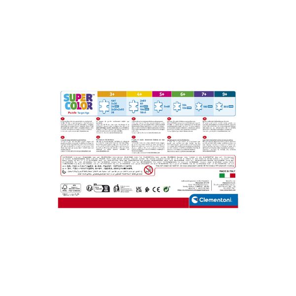 Clementoni - puzzle supercolor 4in1 disney stitch - CLEMENTONI, LILO & STITCH, Disney Stitch