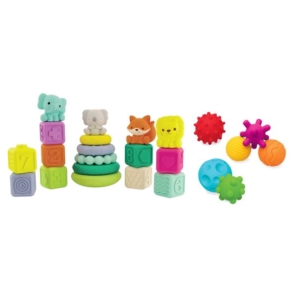 Set di attività per bambini - blocchi, sfere e animali impilabili - b-kids - B-KIDS, SUPERSTAR